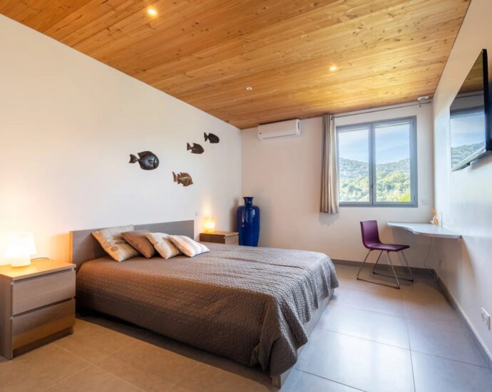 Fautea, Villa, 4 chambres, piscine, vue mer, vue montagne