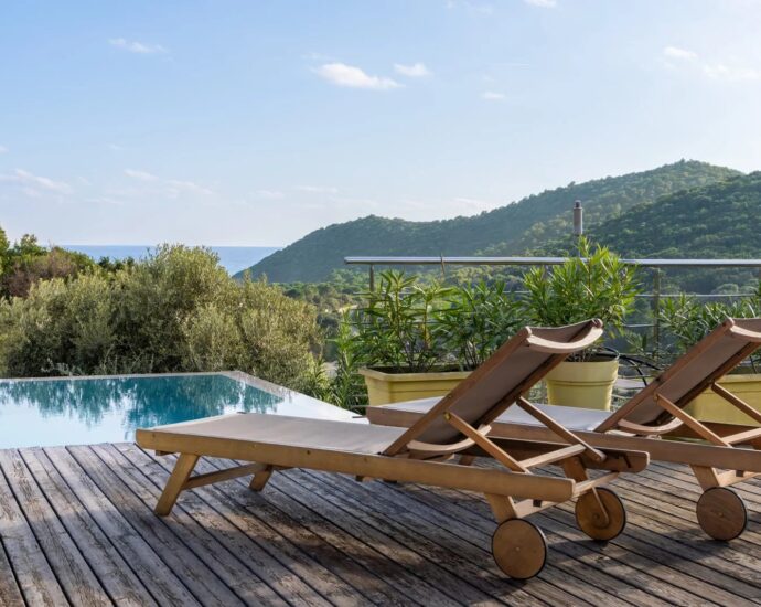 Fautea, Villa, 4 chambres, piscine, vue mer, vue montagne