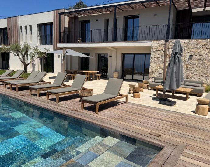 Abbartello, 6 chambres, piscine, vue mer