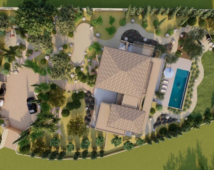 Porto-vecchio, Villa 4 chambres, piscine, vue mer, proche plage