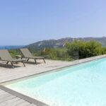 Porto-Vecchio, Santa Giulia, villa d’architecte, 4 chambres, piscine, vue mer, proche plage