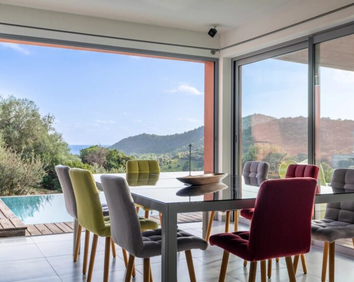 Fautea, Villa, 4 chambres, piscine, vue mer, vue montagne