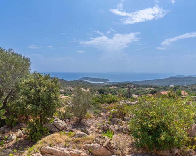 Bonifacio, Suartone, 3 chambres + 2 studios, vue mer