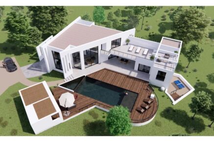 Arasu – Terrain d’environ 6 100 m² avec permis de construire – plage à pied
