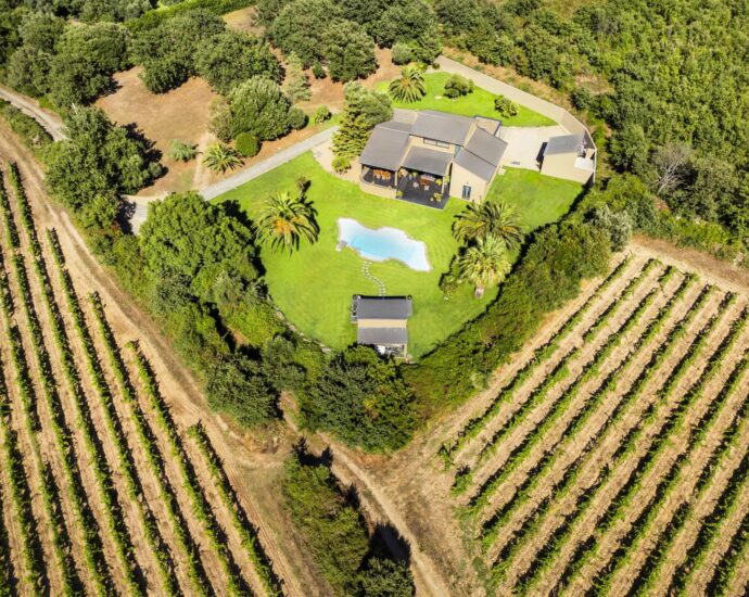 Patrimonio, architect-designed villa, 4 bedrooms, near the beach