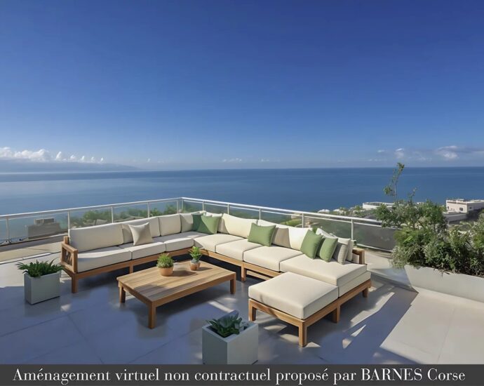 Ajaccio, Exclusive, Penthouse type T6, 4 bedrooms, panoramic sea view