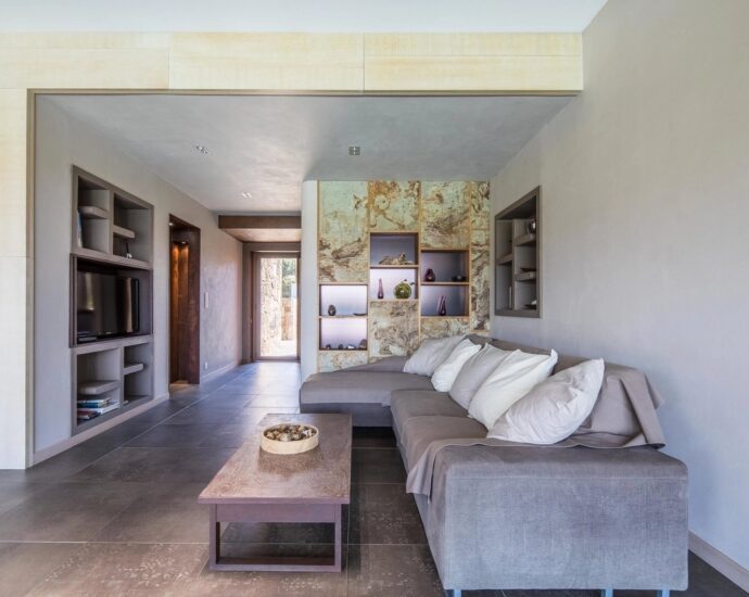 Arasu, villa d’architecte, plain-pied, 4 chambres, piscine, vue dégagée sur les montagnes, proche plages de Saint-Cyprien