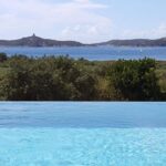 Pinarello , Villa vue mer panoramique, 4 chambres, piscine à débordement, plage pied