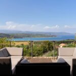 Exclusive listing – Bonifacio. Architect-designed villa in the style of a bergerie, featuring 4 bedrooms, a swimming pool, sea and mountain views, and close proximity to the beach.