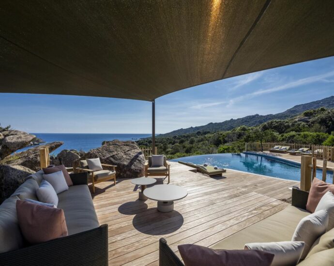 Bonifacio, 4 Chambres, Piscine, Pied dans l’eau, Vue mer Panoramique