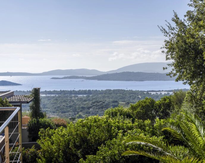 Porto -Vecchio, Arasu, Cirindinu, villa 3 chambres, piscine, vue mer panoramique, proche plage