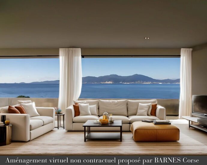 PENTHOUSE d’exception, Pietrosella, 3 chambres, vue panoramique mer, plage à pied