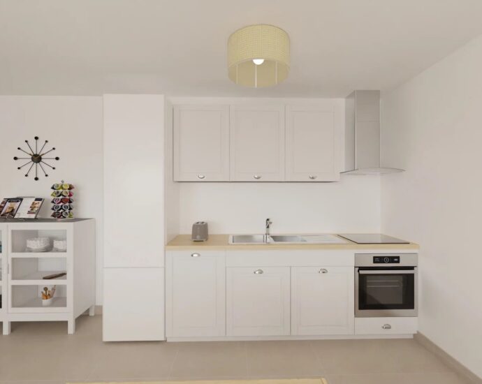 Ville di Pietrabugno, appartement neuf, 2 chambres, jardin, vue mer, proche plage et centre-ville de Bastia