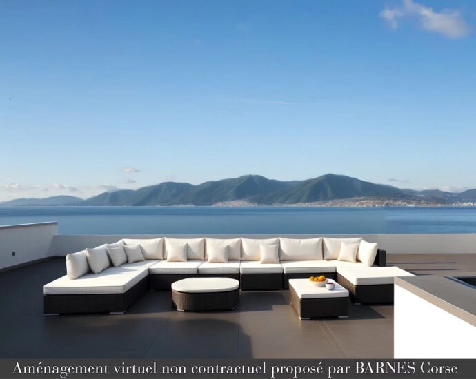 PENTHOUSE d’exception, Pietrosella, 3 chambres, vue panoramique mer, plage à pied