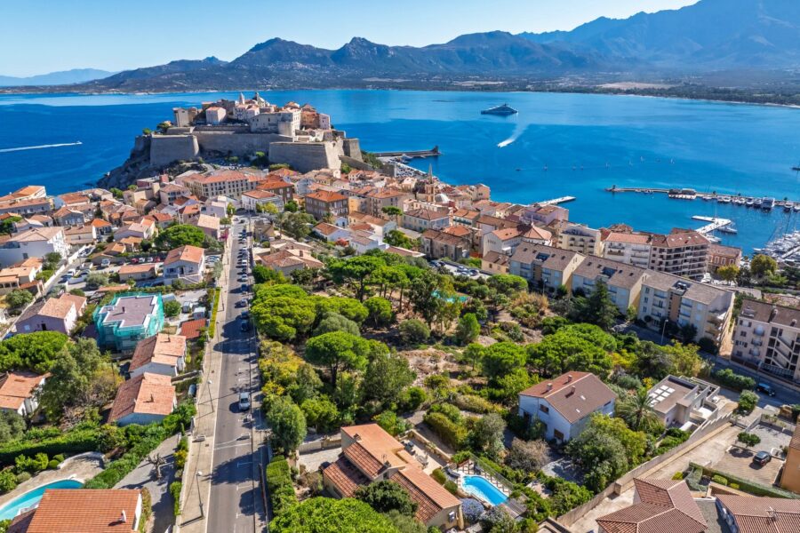 Calvi, Buildable Land with Sea View, Valid Building Permit, Close to Beach and Town Center