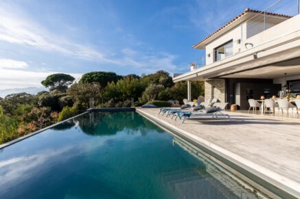 Saint-Cyprien, villa 6 chambres, piscine, vue mer panoramique, proche plage