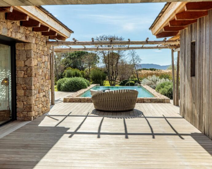 Cala Rossa beach, 5 rooms, pool, right on the water, RL351 Alzu di Cala Rossa