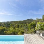 Favone, villa plage à pied, vue mer et montagnes, 4 chambres, piscine à débordement et chauffée