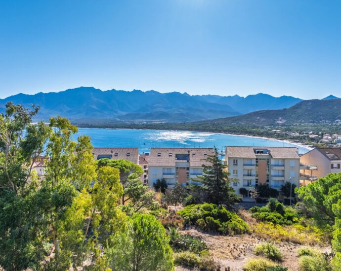 Calvi, Buildable Land with Sea View, Valid Building Permit, Close to Beach and Town Center