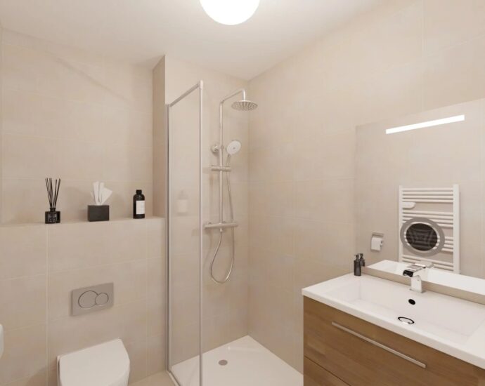 Ville di Pietrabugno, appartement neuf, 3 chambres, terrasses, vue mer, proche plage et centre-ville de Bastia