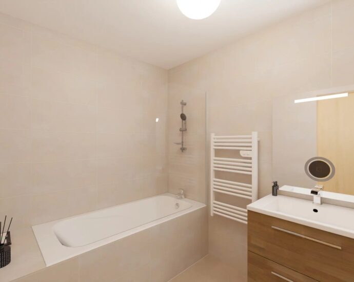 Ville di Pietrabugno, appartement neuf, 3 chambres, terrasses, vue mer, proche plage et centre-ville de Bastia