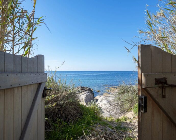 Exclusive: Ajaccio, waterfront villa with panoramic sea view, 6 bedrooms, walking distance to the beach.