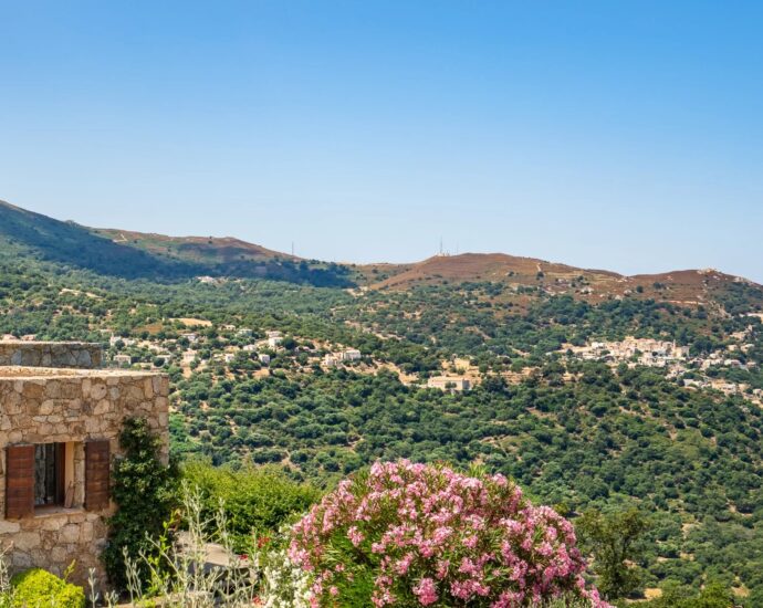 Sant’Antonino, villa type bergerie, 3 chambres, piscine, vue mer