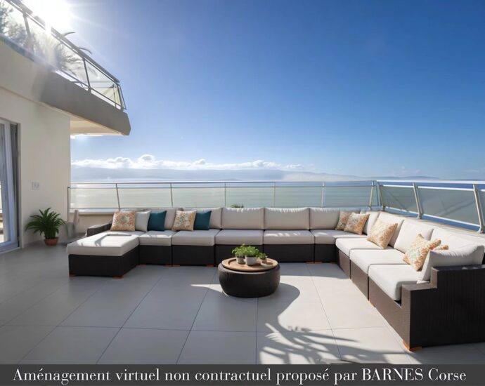 Ajaccio, Exclusive, Penthouse type T6, 4 bedrooms, panoramic sea view