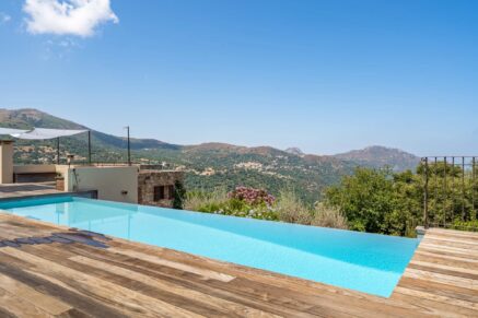 Sant’Antonino, villa type bergerie, 3 chambres, piscine, vue mer