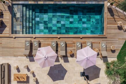 Olmeto, Abbartello, 6 chambres, piscine à débordement, vue mer panoramique, proche plage