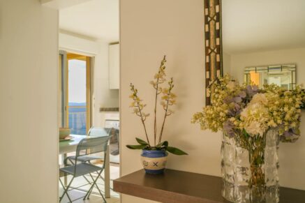 Ajaccio, Route des Sanguinaires, Appartement vue mer panoramique, 3 chambres, terrasse, plage à pied