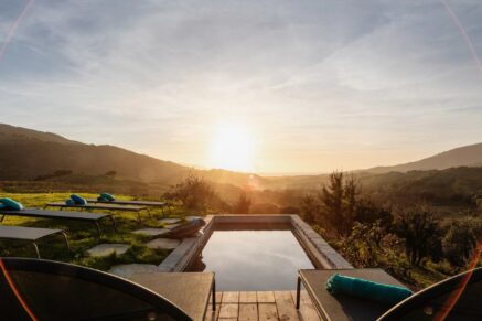 Propriano, villa 3 chambres, piscine, vue mer et montagnes, proche plage