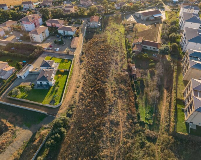 Bastia Sud, Terrain Constructible avec permis d&rsquo;aménager