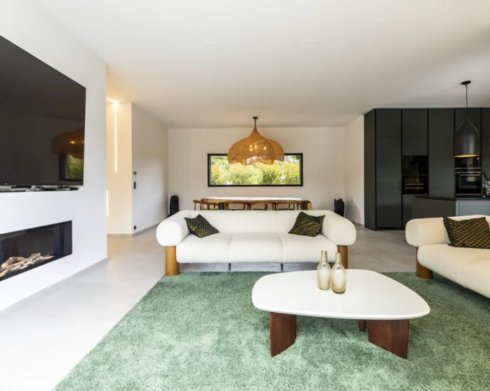 Lecci, Villa Contemporaine, 3 chambres, Piscine, Proche plage