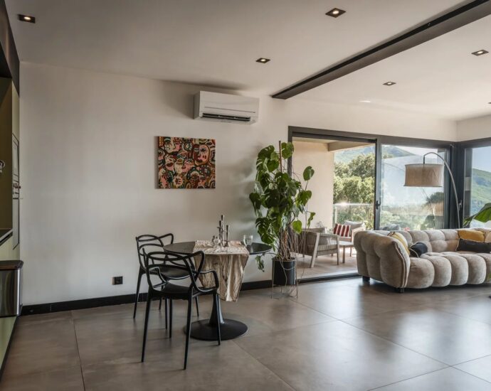 Saint-Florent, Barbaggio, appartement vue mer, 3 chambres, proche plage