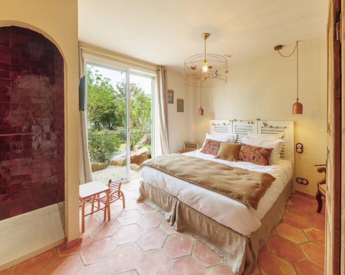 Balagne, Pigna, Villa 3 chambres, piscine, plage à pied