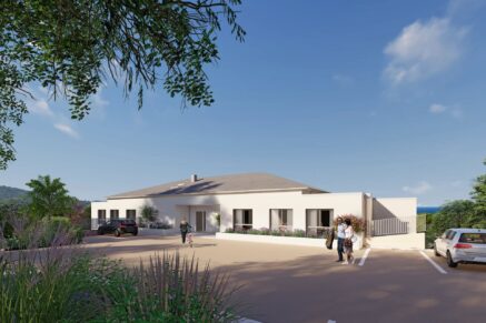 Ville di Pietrabugno, appartement neuf, 3 chambres, vue mer, terrasse, proche plage et centre-ville de Bastia