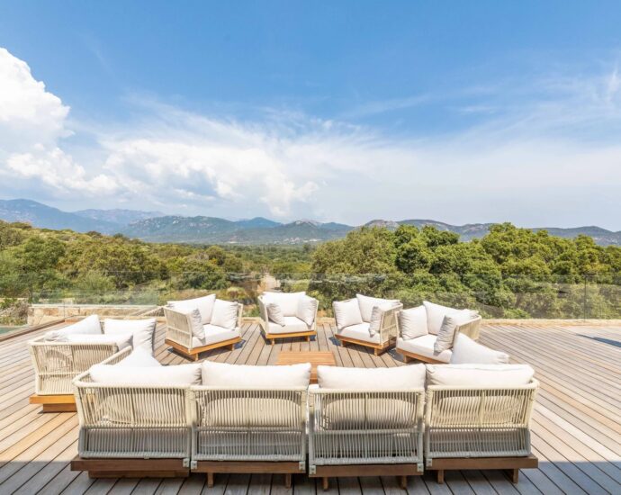 Caramontino, Domaine privé d&rsquo;Arinella,  Villa 6 chambres, Piscine, Jacuzzi, Vue montagnes, Plage à pied