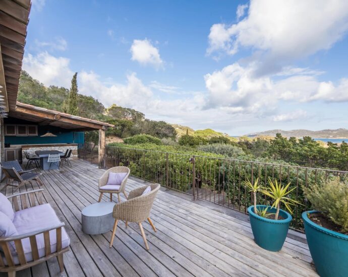 Santa Manza, Villa A Signadora 4 chambres, vue mer, piscine RL293