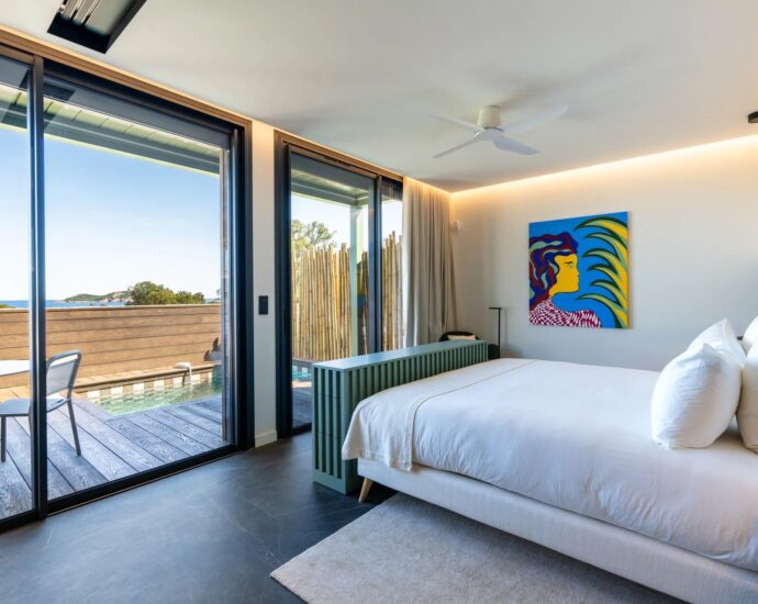 Caramontino, Villa-Hôtel avec vue mer, 8 chambres avec piscines indépendantes, piscine, plage à pied