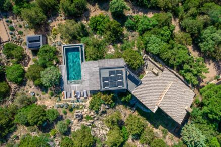 Porto Vecchio, Palombaggia, villa 4 chambres, piscine, vue mer et proche plage