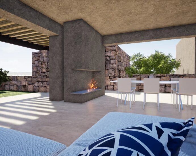 Occhiatana, Terrain à bâtir avec permis purgé pour villa d&rsquo;achitecte en pierre avec piscine, proche plages et L’Île-Rousse