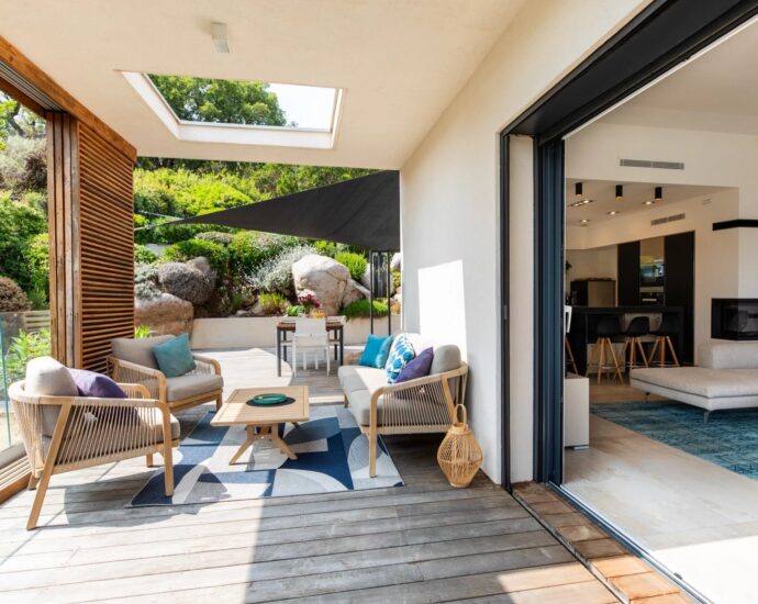 Domaine d&rsquo;Arasu, Villa vue mer panoramique, 4 chambres, piscine chauffée, proche plage