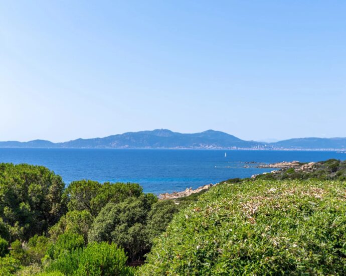 Coti-Chiavari, South Shore, 2 villas, Swimming pool, 7 bedrooms, sea view, walking distance to the beach.”