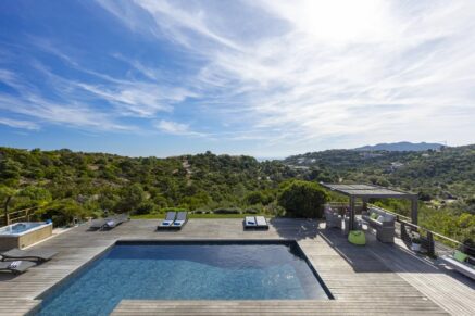 Porto vecchio, Palombaggia, villa 5 chambres, vue mer, piscine et proche plage