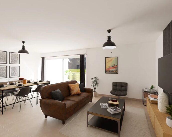 Ville di Pietrabugno, appartement neuf, 3 chambres, vue mer, terrasse, proche plage et centre-ville de Bastia