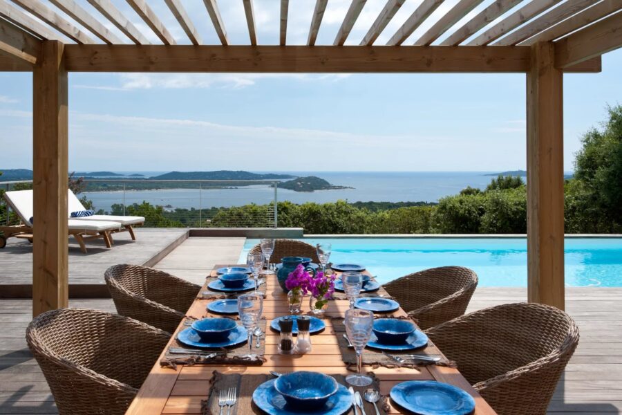 Porto-Vecchio, Villa with Panoramic Sea View, 4 Bedrooms, Pool, Close to the Beach