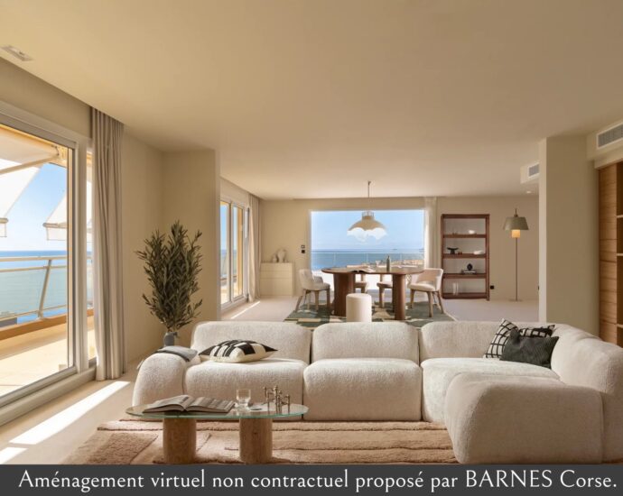 Ajaccio, Exclusivité, Penthouse type T6, 4 chambres vue panoramique mer