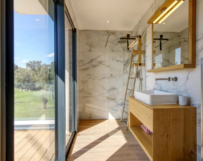 Porto-Vecchio, Arasu, Villa plage à pied, 4 chambres, piscine, domaine privé, aperçu mer