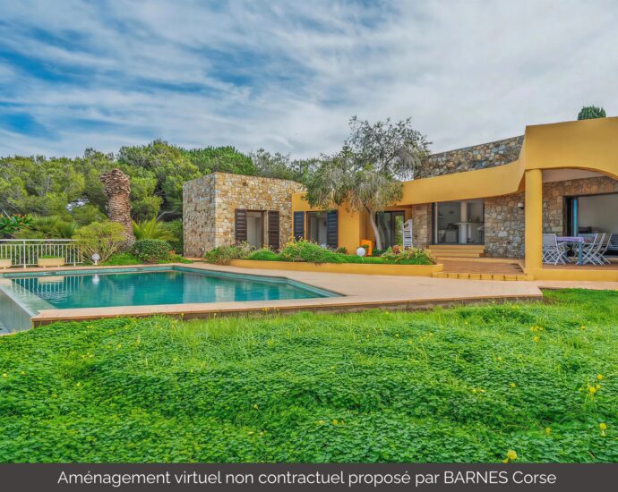 Marine de Davia, villa 4 chambres, vue mer, plage à pied